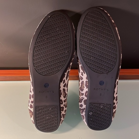 Rothy’s Mocha Spot Leopard Print Loafer - Picture 4 of 5